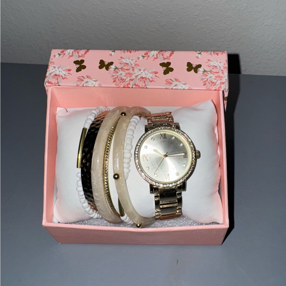 6 bracelets+ watch set